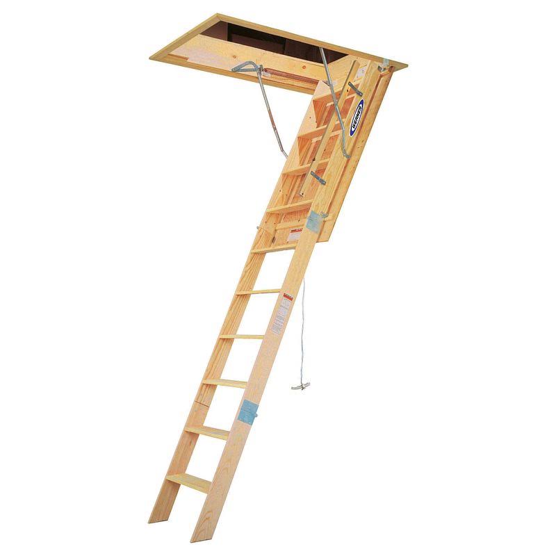 10 ft. Heavy-Duty Wood Attic Ladder R302