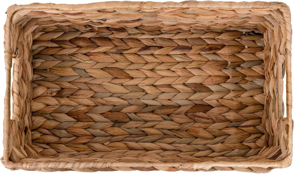 Woven Natural Water Hyacinth Organizational Basket Set of 3 W9327
