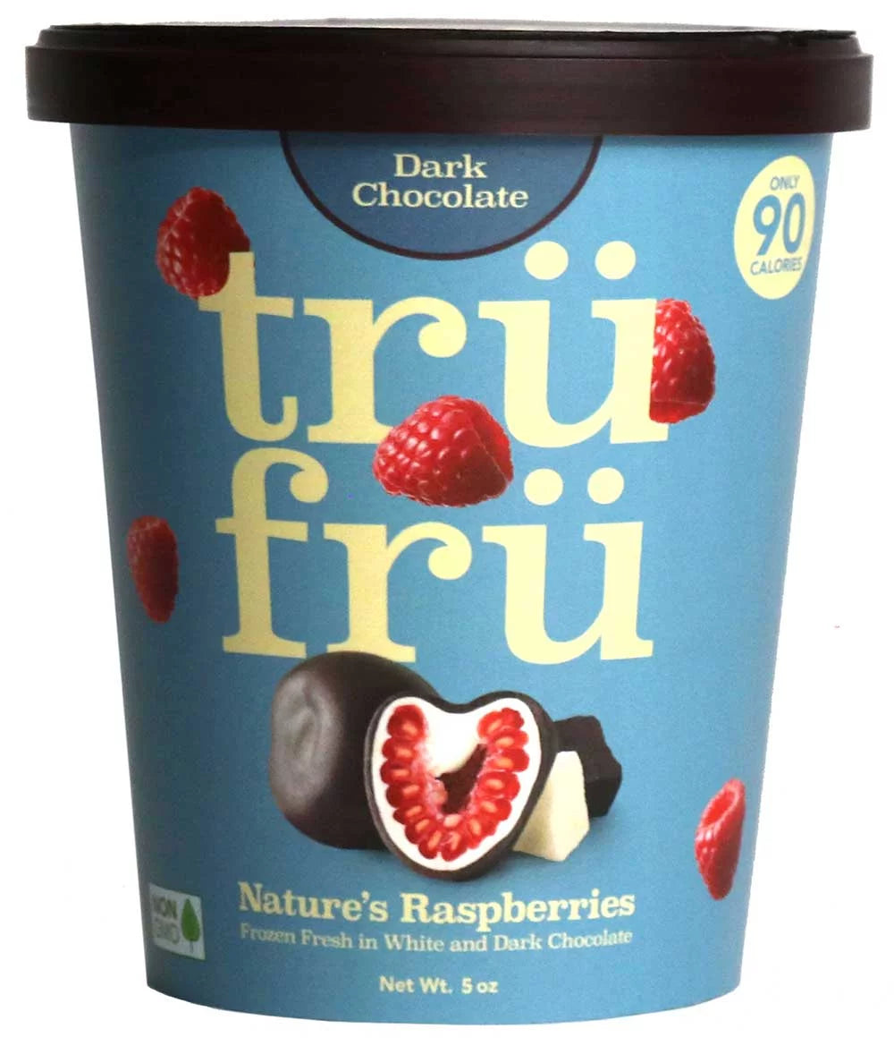 Frozen Raspberries in White & Dark Chocolate, 5 Oz, Pack of 8 Cartons C582
