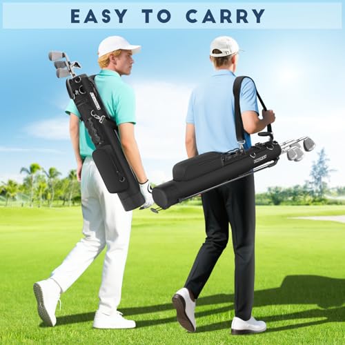 Small Lightweight Golf Stand Bag with Ball Holder and Pockets D571