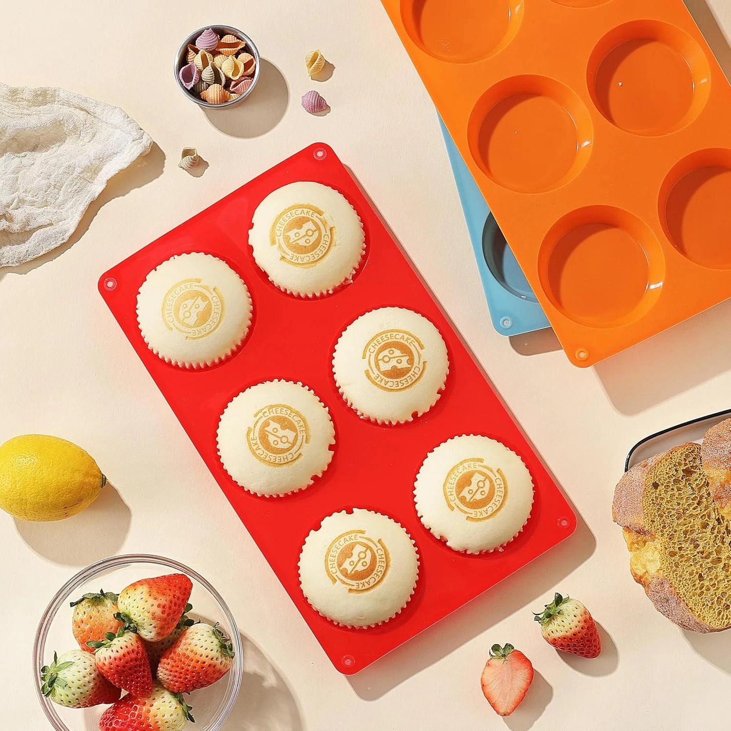 3" Round Silicone Egg Mold Pan J6633