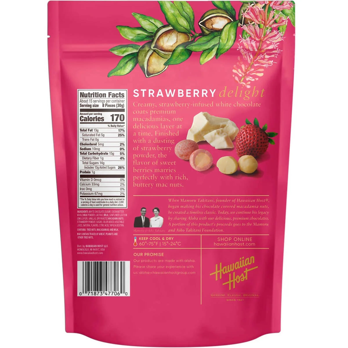 Macadamia Classic Strawberries & Cream Macadamias 16 oz J36397