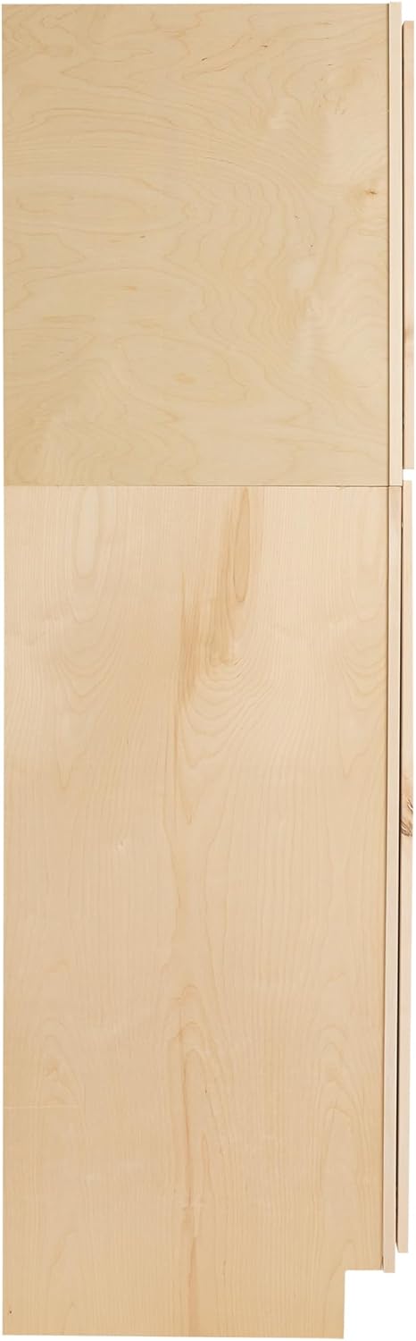 Raw Maple 24" D x 24" W x 84" H Plywood Base Kitchen Cabinet C72756