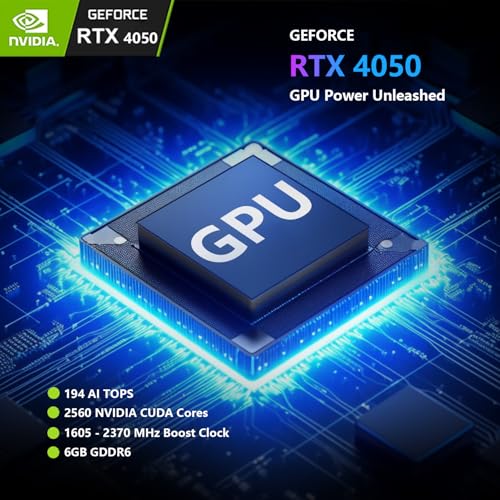 15.6 FHD 144Hz IPS Gaming Laptop with AMD Ryzen 7 7435HS, RTX 4050, 32GB DDR5, 1TB SSD A747042