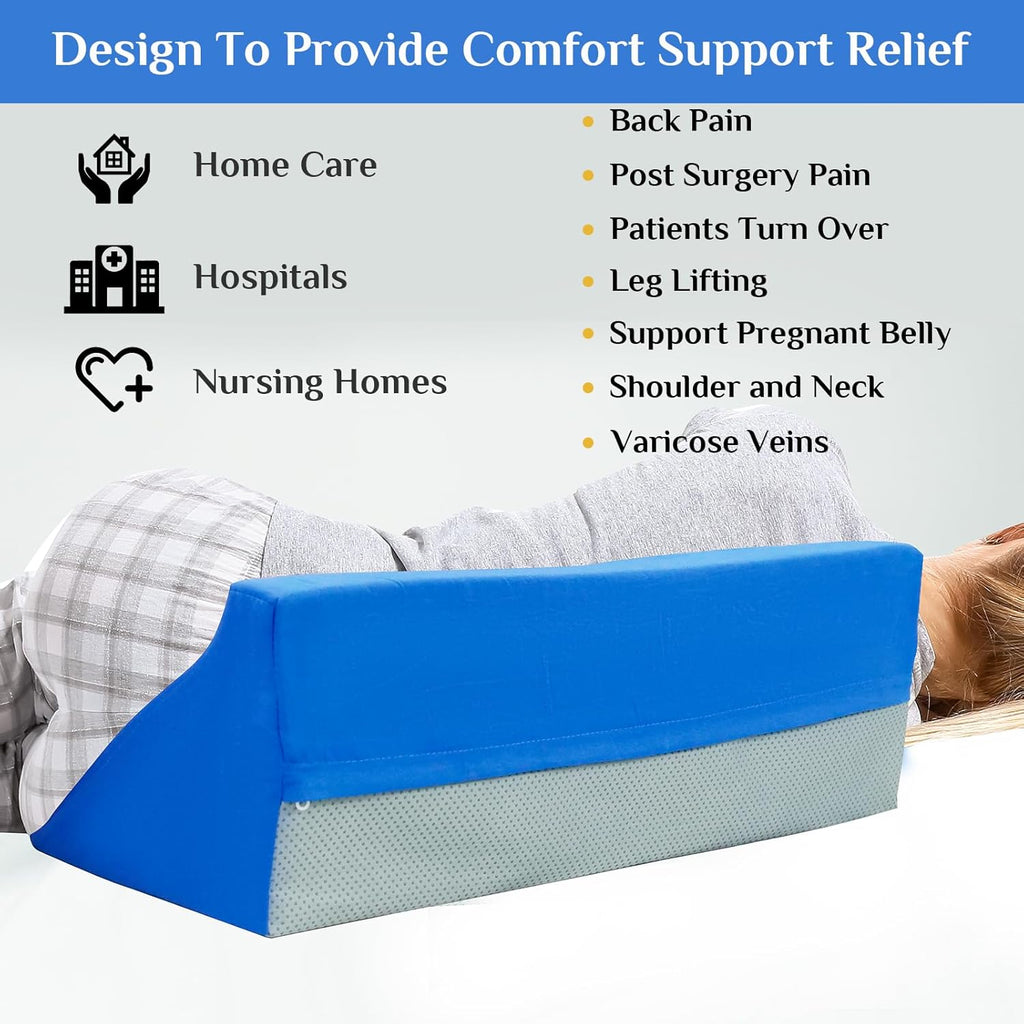 Foam Bed Wedge Pillow 7.87 x 9.84 x 23.62 in. M827205