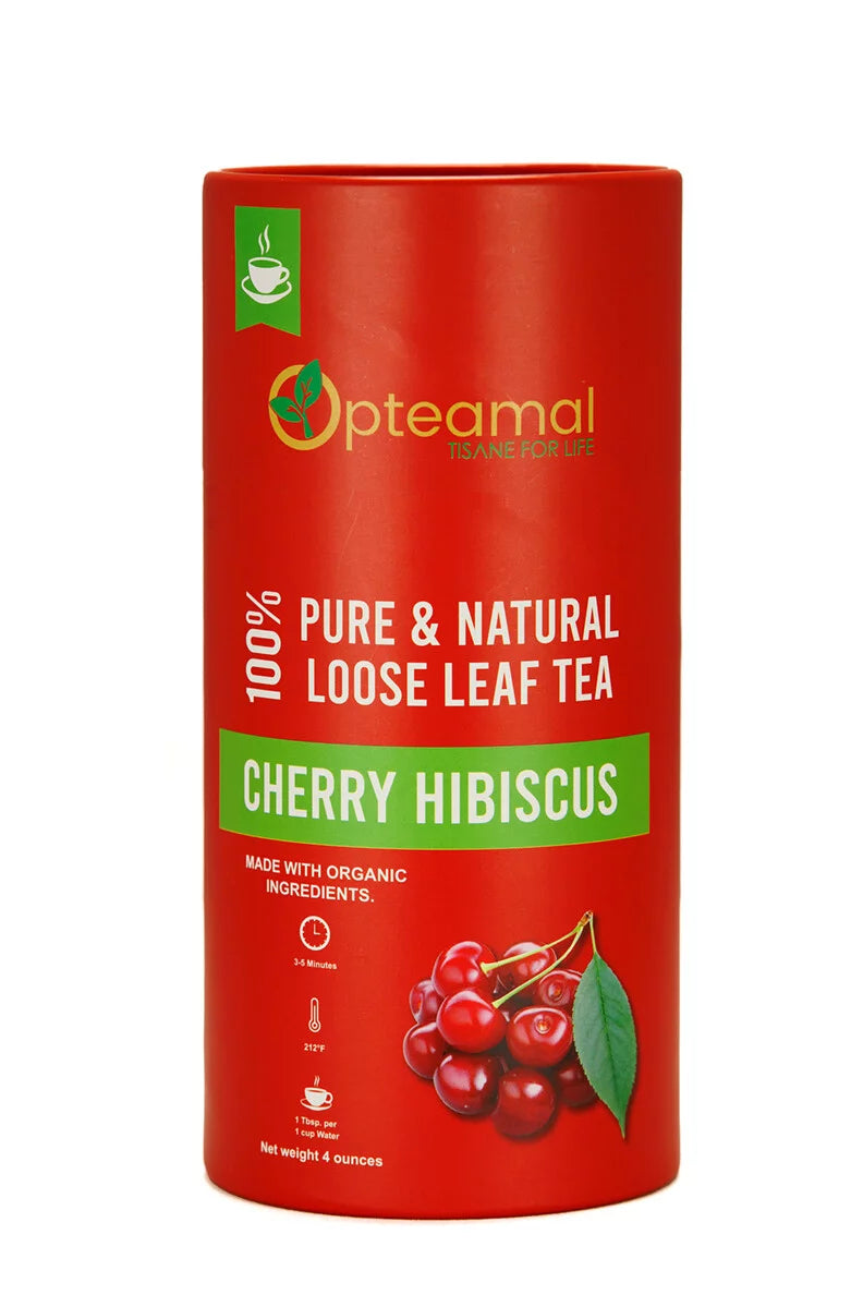 Organic Pure Loose Leaf Cherry Hibiscus Tea, 4oz A511