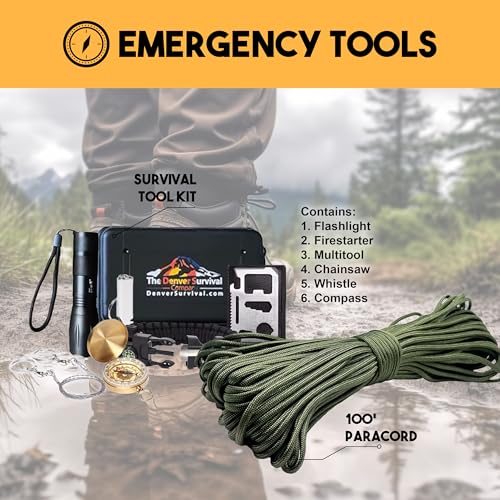 72 Hour Survival Backpack with Supplies Bug Out Bag Backpack Emergency Backpack with Complete Tactical Survival Kit H9644
