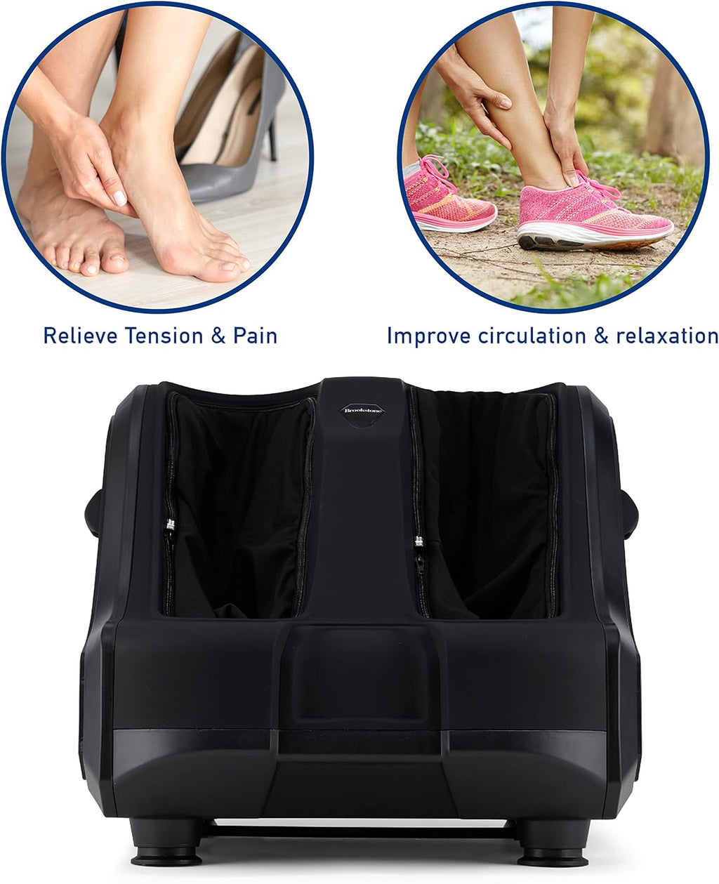 Shiatsu Foot and Calf Massager with Air Compression and Soothing Heat C621