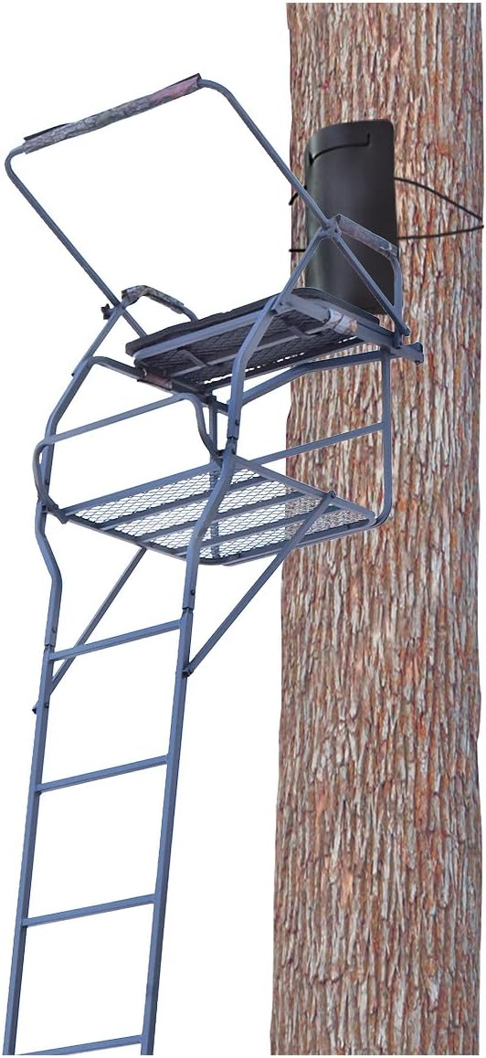 18' Jumbo Ladder Tree Stand with Seat and Shooting Rest S271892