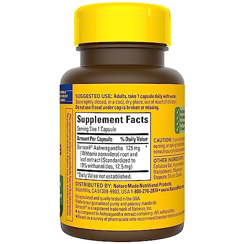 Ashwagandha Capsules 125mg, 60 Capsules (Pack of 2) L952