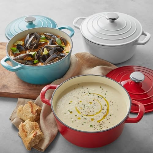 Enameled Cast Iron Covered Dutch Oven, 4 qt. B5432