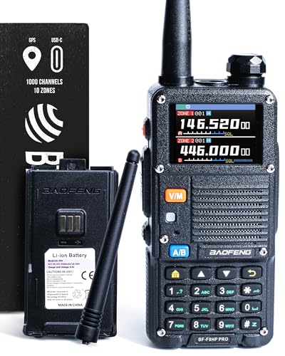 10 W Tri-Band Two-Way Radio with USB-C Rechargeable Battery A374
