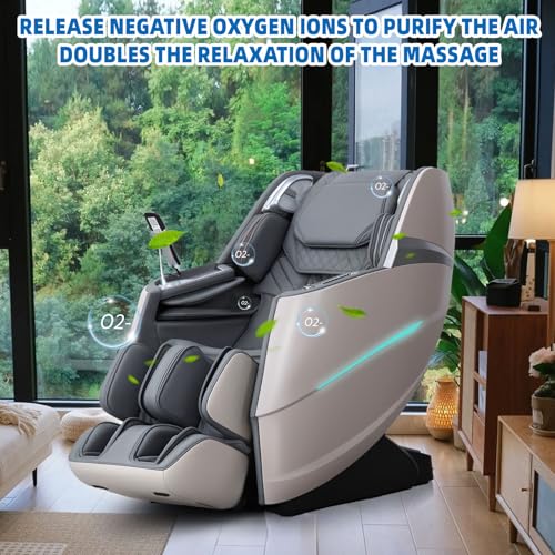 Black Full Body Massage Chair with Zero Gravity SL Track Q7748