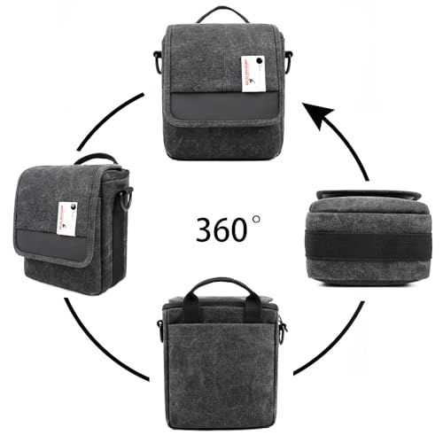 Small DSLR Camera Shoulder Bag Waterproof Messenger Bag Crossbody Case Z57666