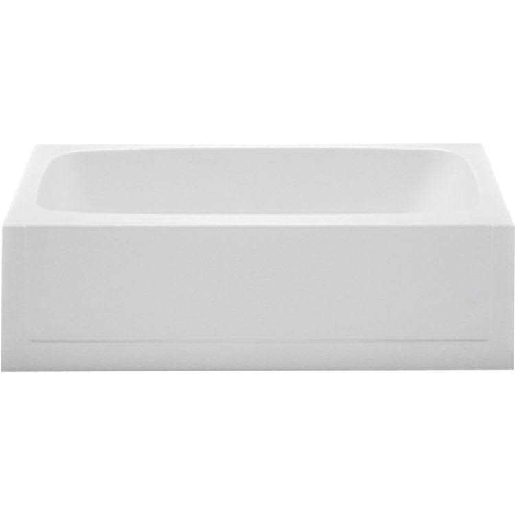 Three Wall Alcove Fiberglass Soaking Tub U1735