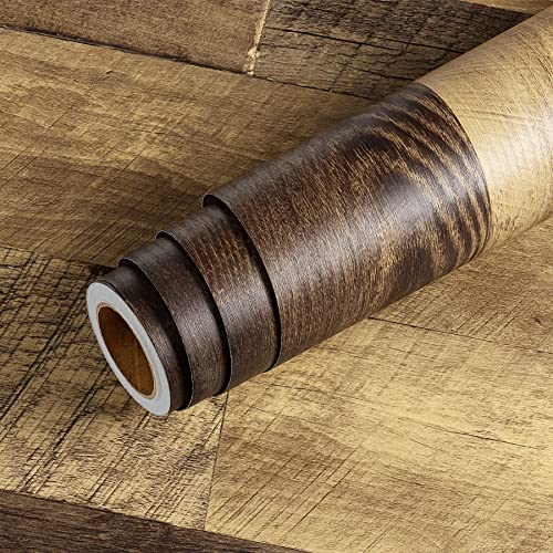 24x394 Wood Floor Contact Paper Peel and Stick Vinyl Flooring Roll S359