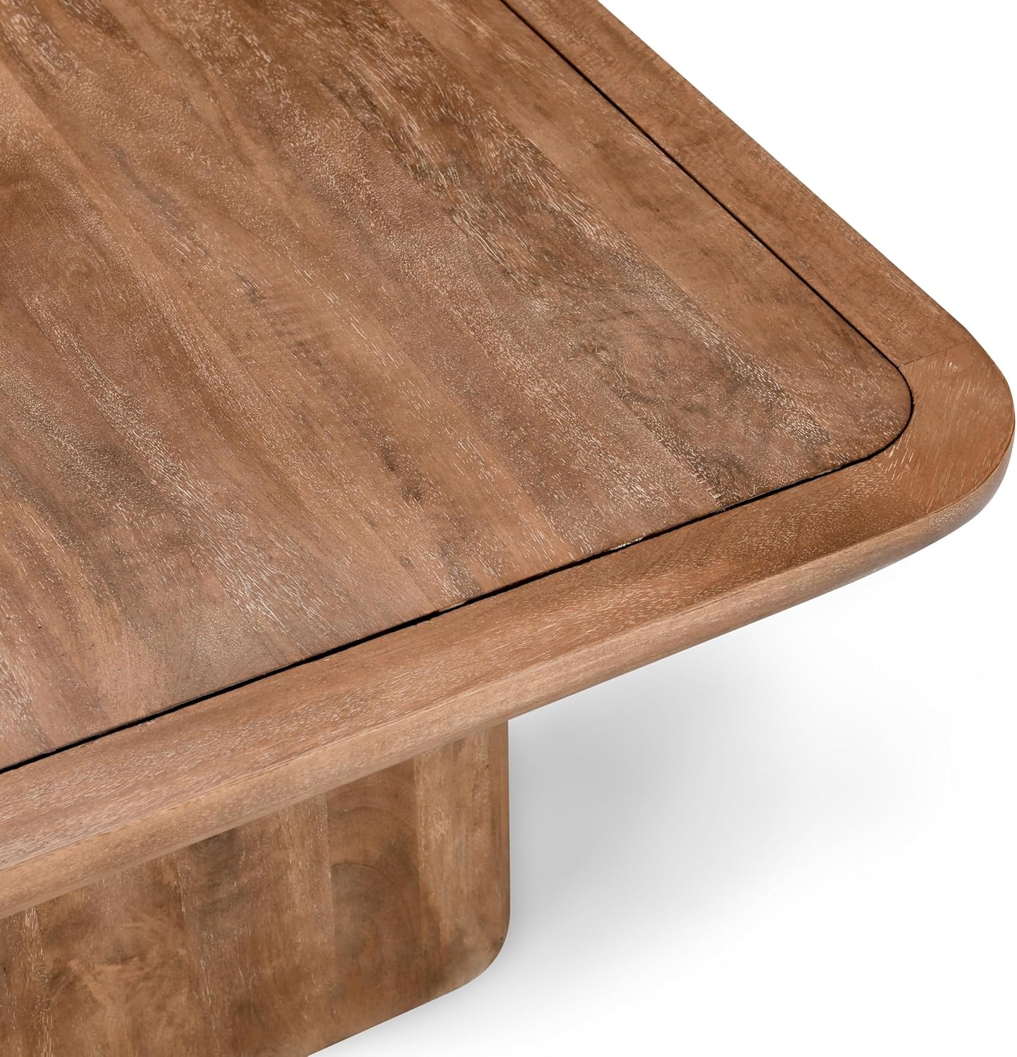 Brown Solid Mango Wood Coffee Table F78252