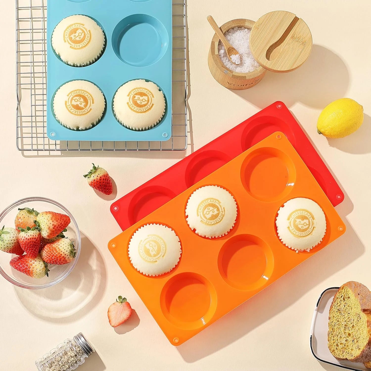 3" Round Silicone Egg Mold Pan J6633