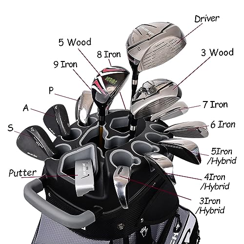 14 Way Organizer Golf Cart Bag with Rain Cover Y1127