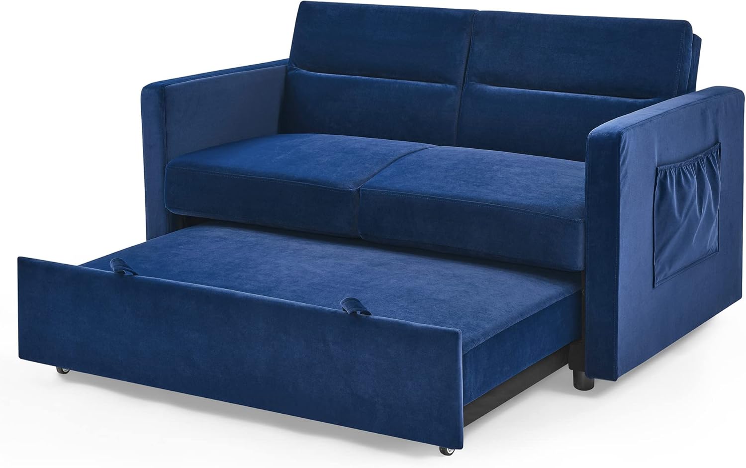 Blue 54.5" Convertible Sofa Bed W354040