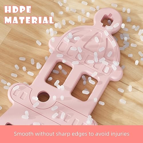Pink Toddler Slide and Swing Set with Basketball Frame Q198