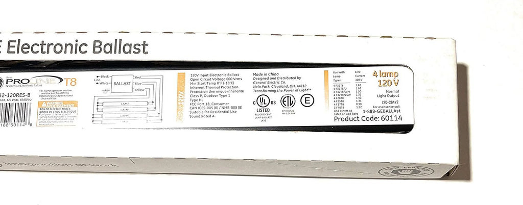 Electronic Ballast, 3 or 4 Lamp, Instant Start T8 I712