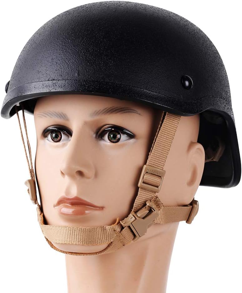 Tan 4 Points Helmet Chin Strap with Bolts and Screws P396023