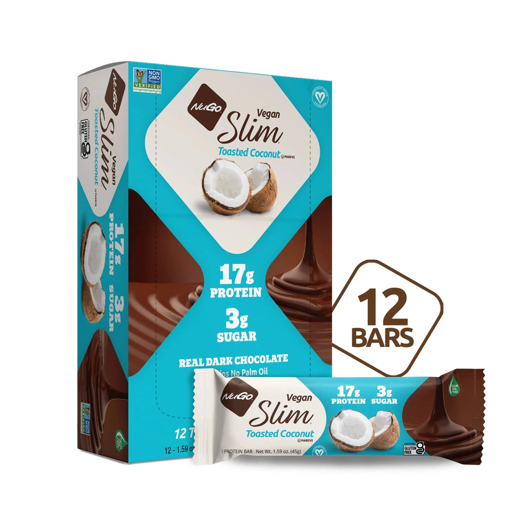 Dark Chocolate Toasted Coconut 12 Count Protein Bar W719