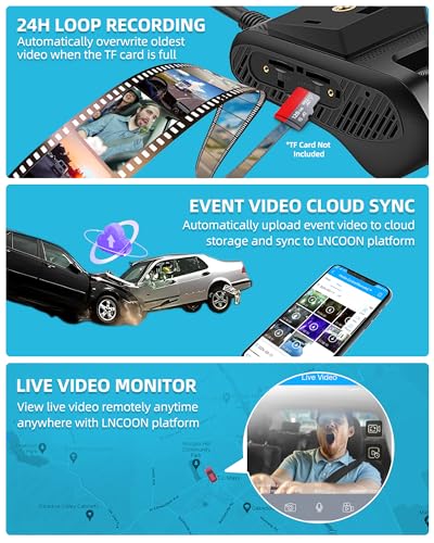 1080P Dual Dash Cam with GPS and Night Vision V50901