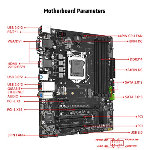 Micro-ATX Motherboard with DDR3, PCIe 3.0, M.2, SATA 6Gb/s, Gigabit LAN Q136890