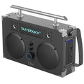 Retro Bluetooth Boombox with Rechargeable Lithium Battery and Carrying Strap A2706