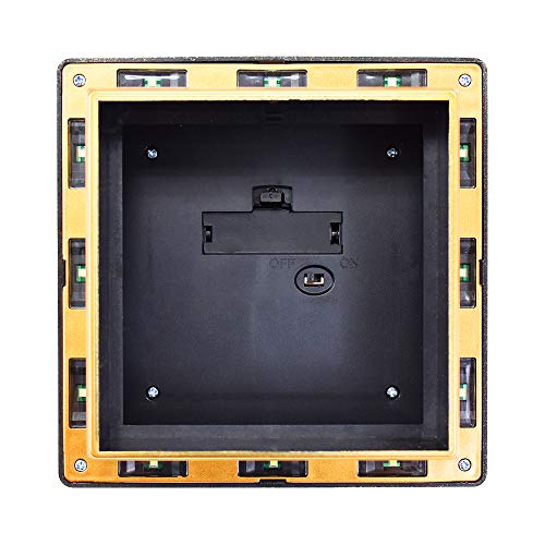 12 Pack White Outdoor Solar LED Post Cap Light O6139