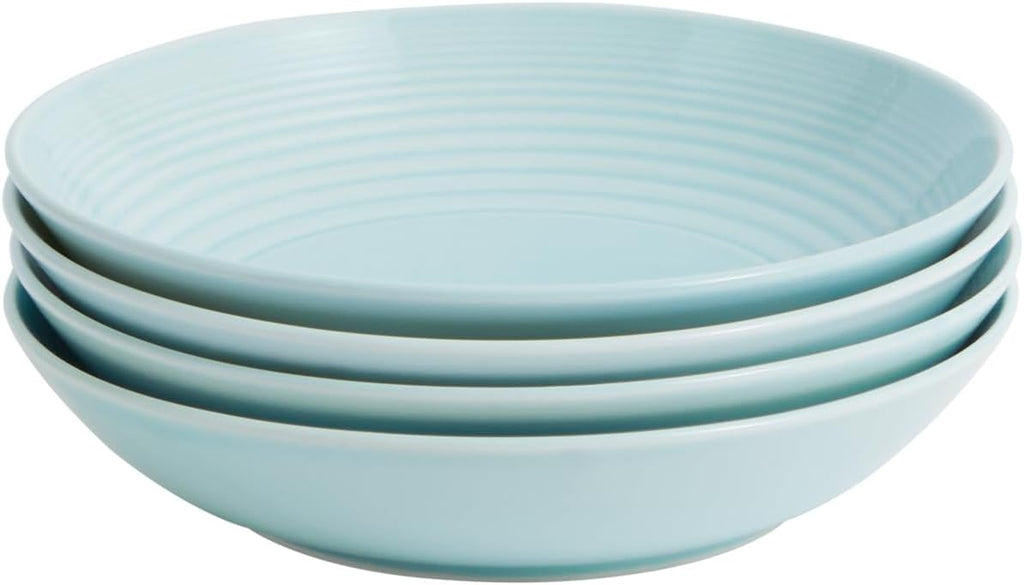 Set of 4 Blue Pasta Bowl, 9.5" C545266