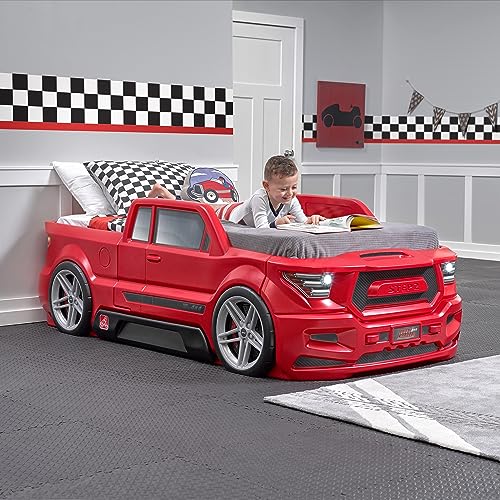 Red Toddler-to-Twin Race Car Bed M8310