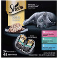 Soft Wet Cat Food Cuts in Gravy Salmon Tuna Whitefish Variety Pack 2.6 Oz. 24 Twin Packs M165423