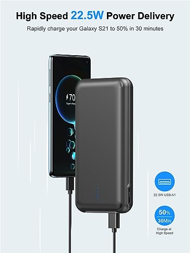 30000mAh 22.5W Fast Charging Power Bank with 4 Outputs B206926