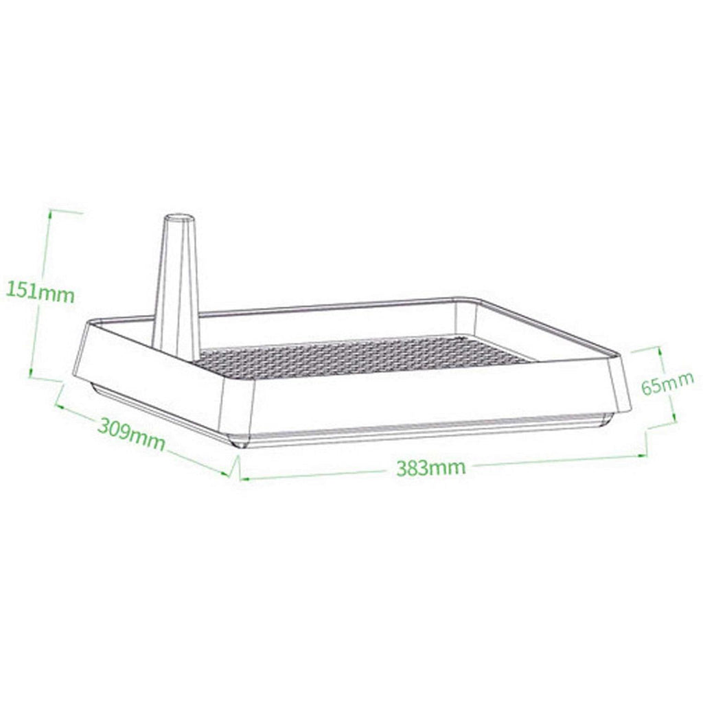 Super Large Rabbit Litter Box with Grate Litter Pan C156209
