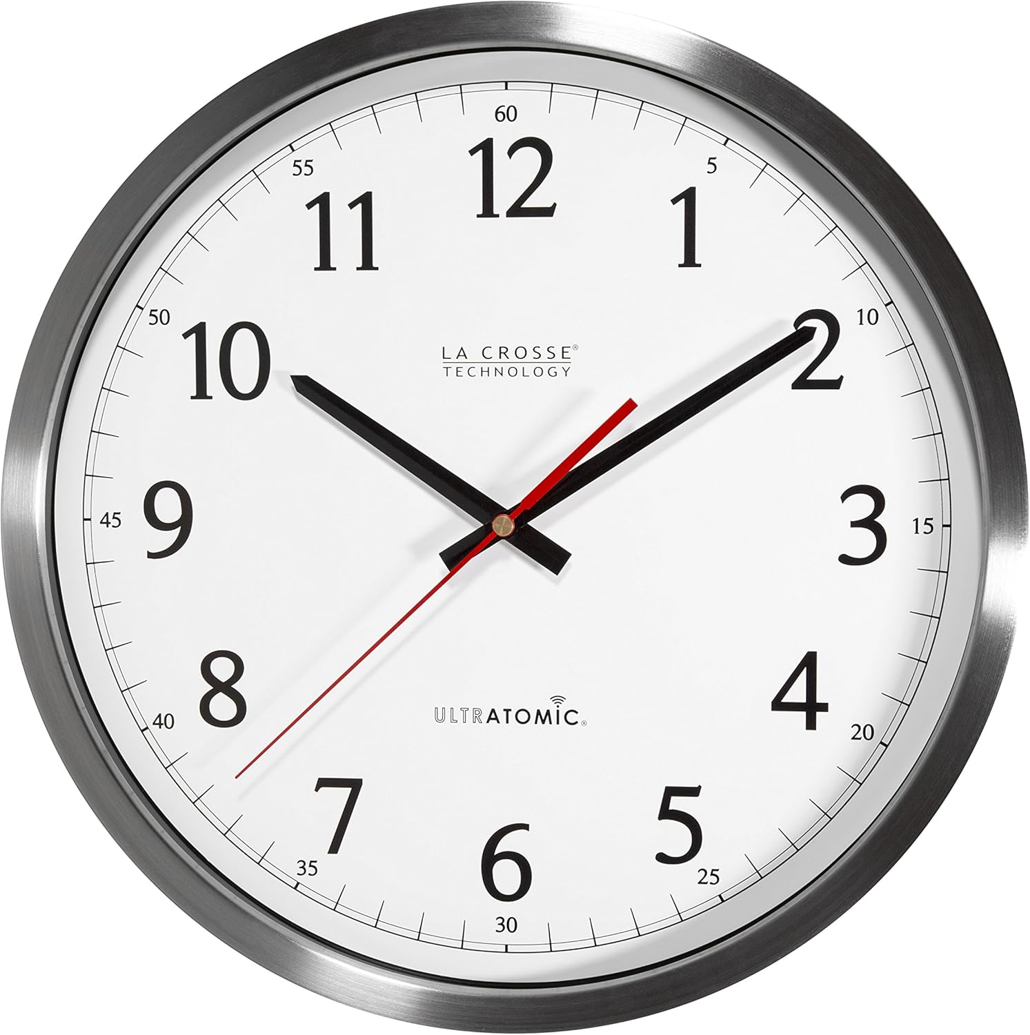 14 Inch Analog Stainless Steel Wall Clock B63930
