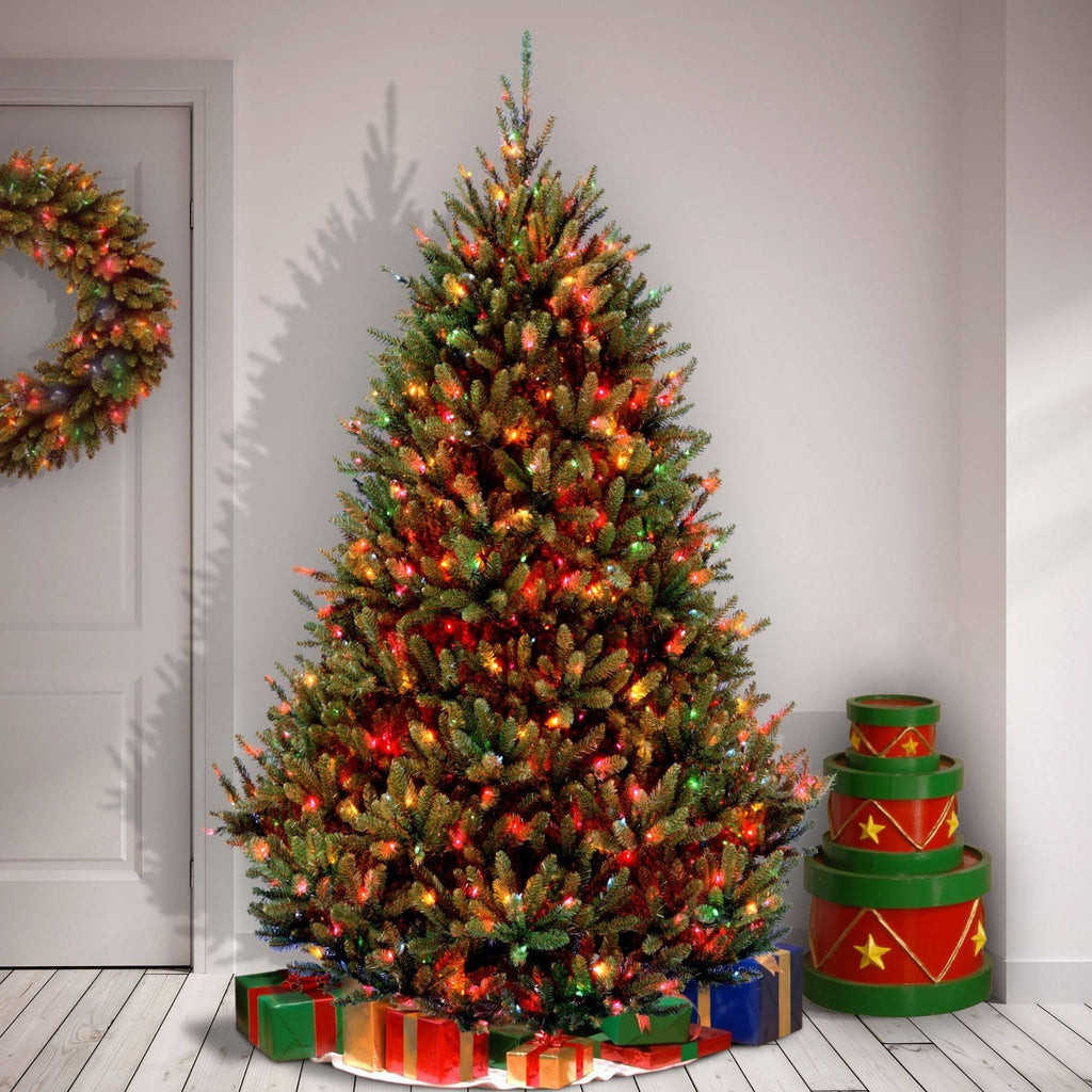 6.5 ft Natural Fraser Medium Fir Tree with Multi-Color Lights W63839