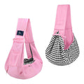 Dog and Cat Sling Carrier Hands Free Reversible Pet Papoose Bag Soft Pouch G5309