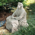 23 Inch Polyresin Antique Stone Religious Garden Statue Z192140