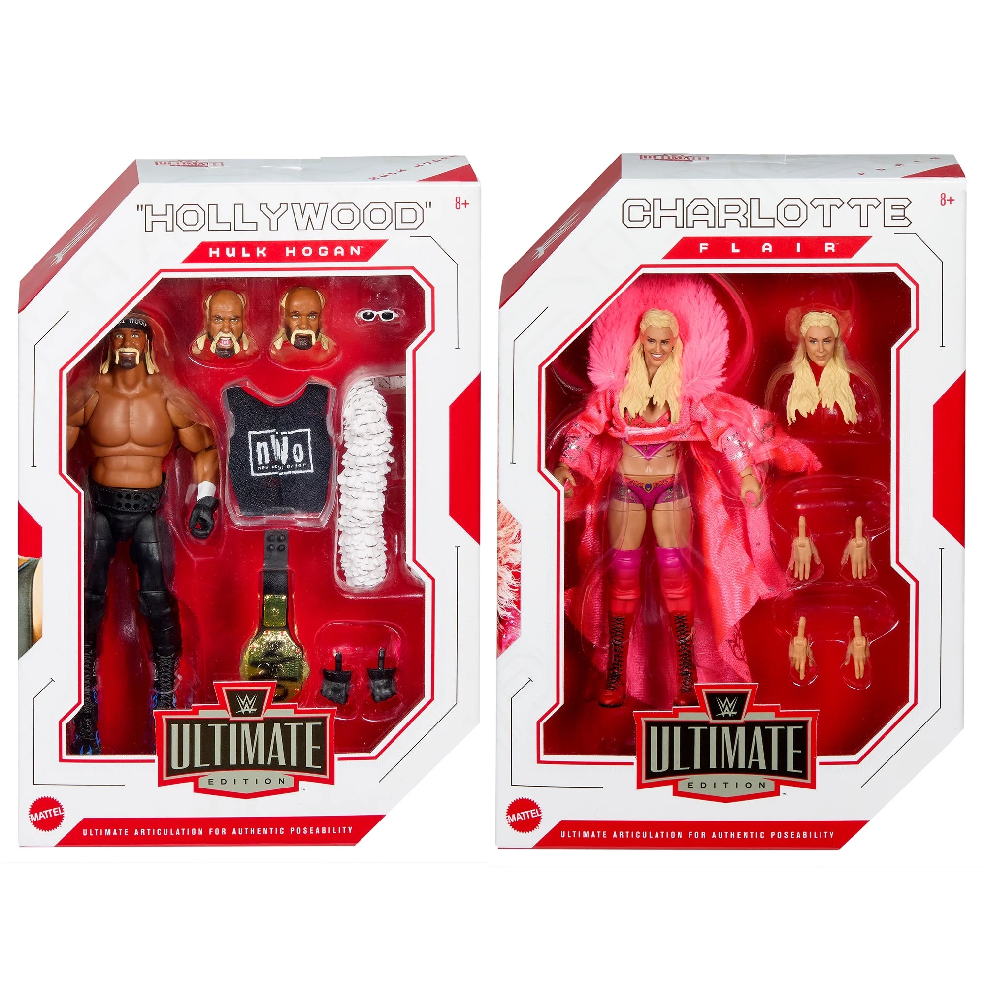 Complete Set of 2 WWE Wrestling Action Figures M806147