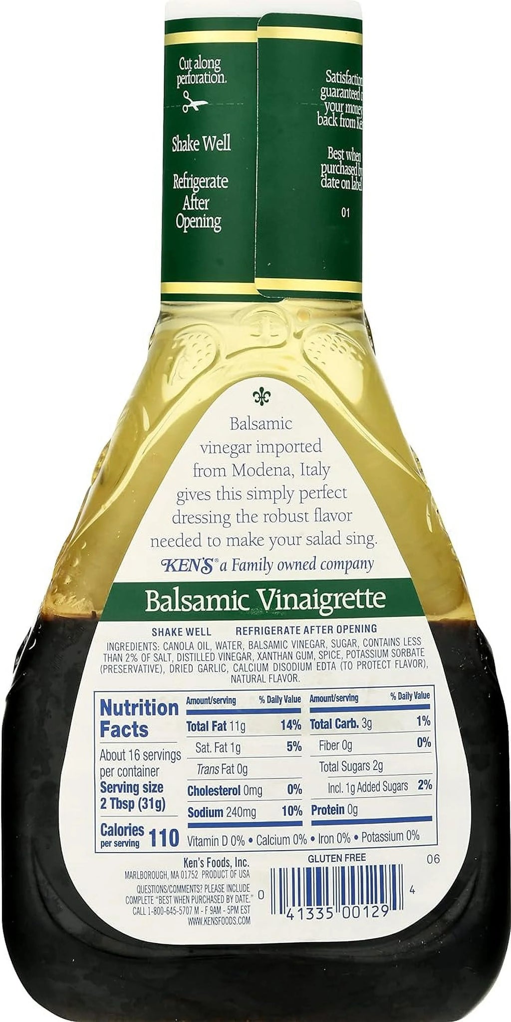 16 Fl Oz (Pack Of 2) Balsamic Vinaigrette Dressing N7426