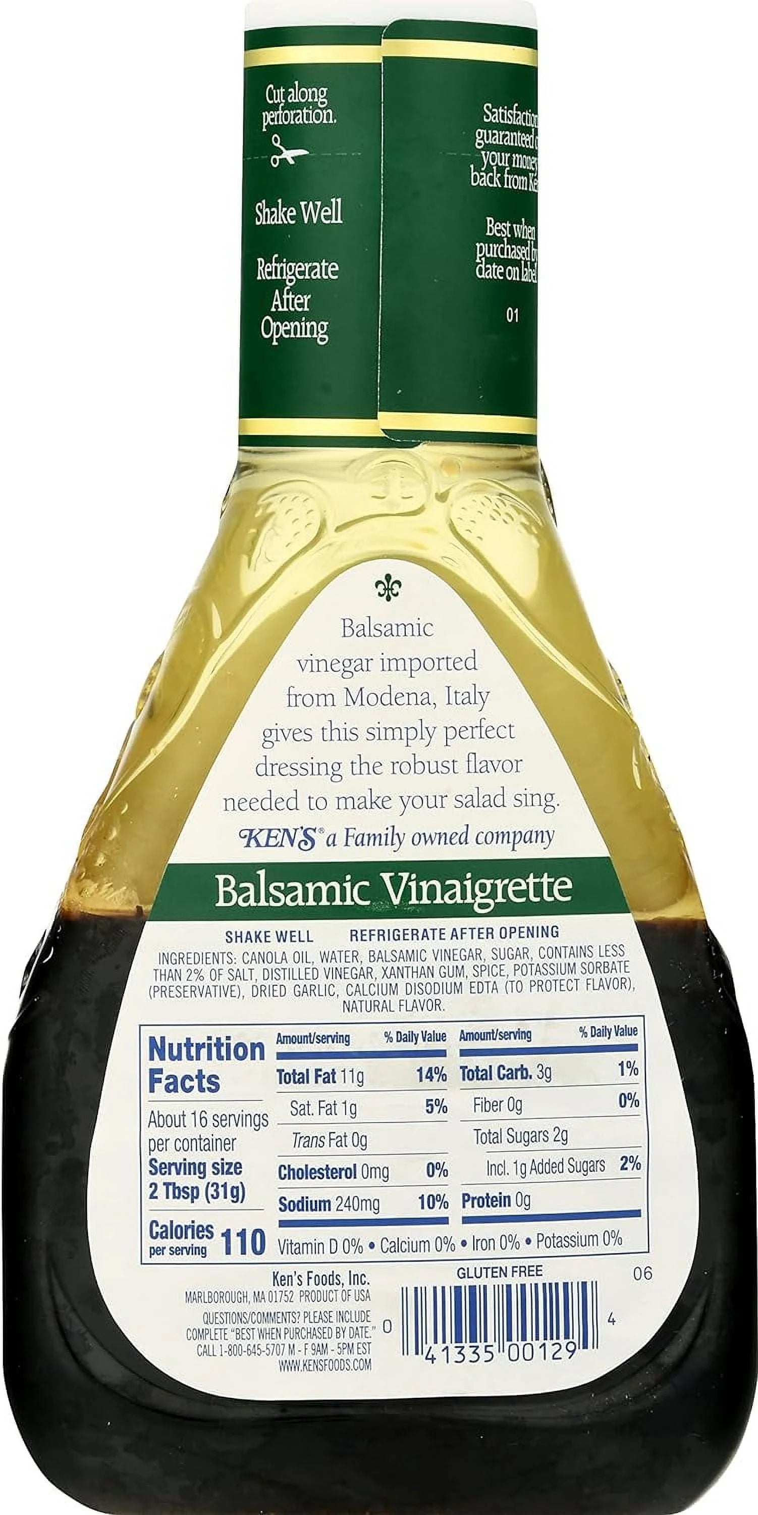 16 Fl Oz (Pack Of 2) Balsamic Vinaigrette Dressing N7426