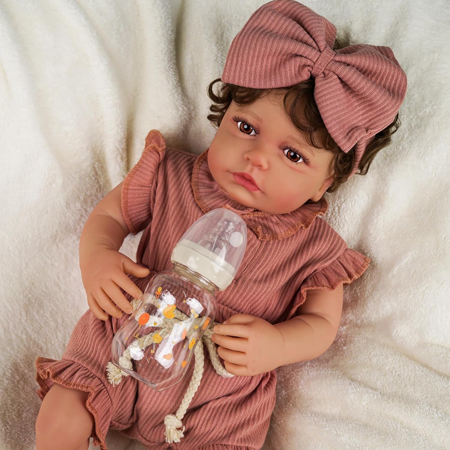 20 Inch Realistic Reborn Baby Doll with Feeding Kit N805