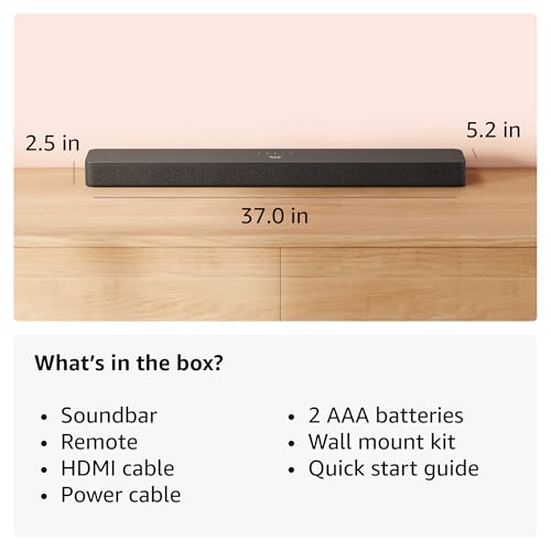 3.1 Channel Soundbar with built-in subwoofer and Dolby Atmos S84378