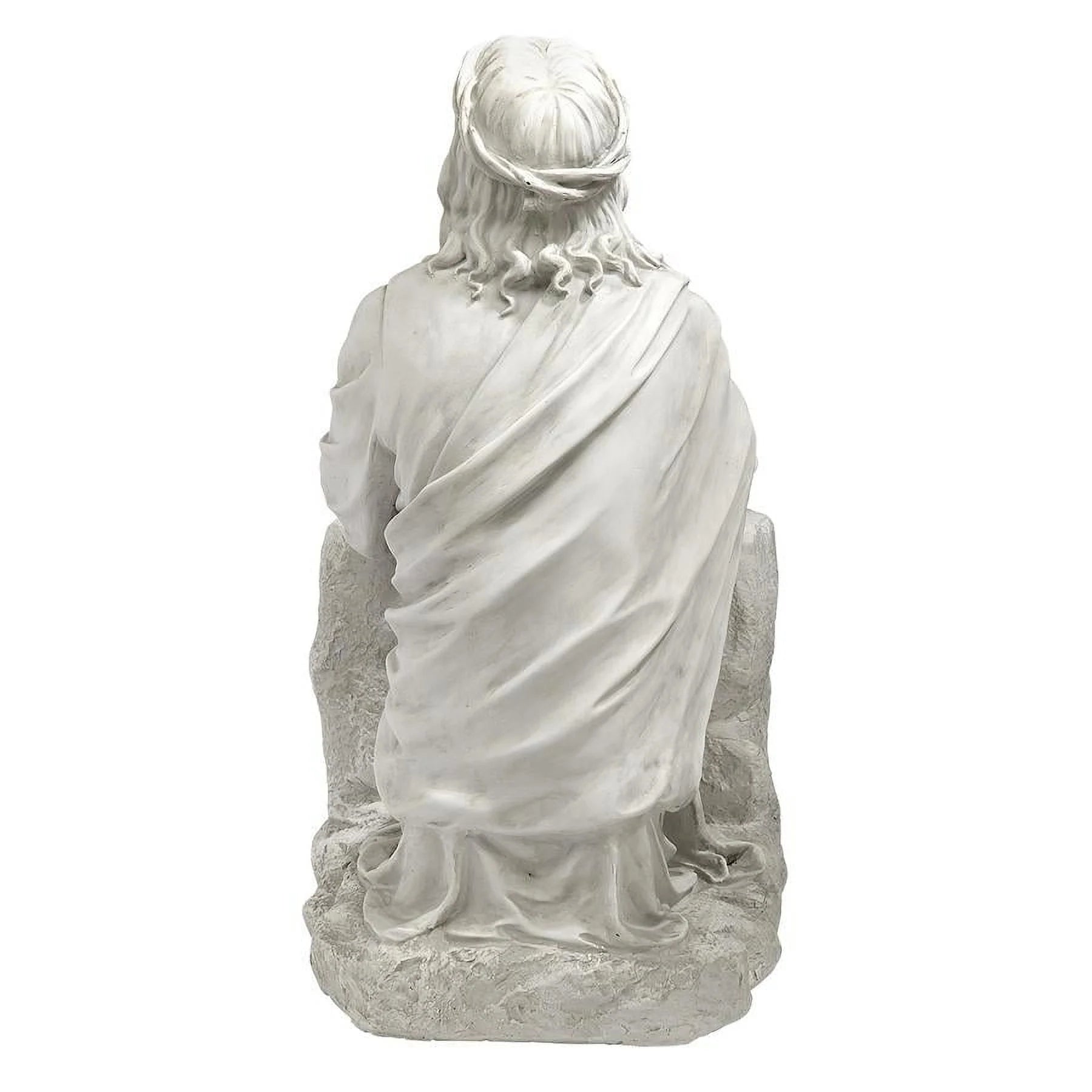 23 Inch Polyresin Antique Stone Religious Garden Statue Z192140