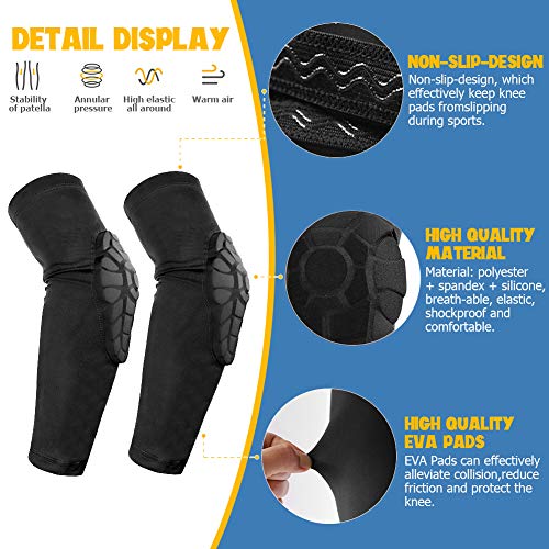 Kids Sports Honeycomb Compression Knee Pad Elbow Pads Protective Gear I103751