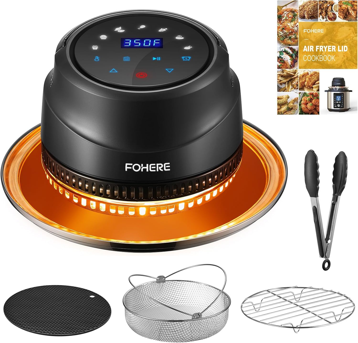7 in 1 Air Fryer Lid for Instant Pot 6Qt/8Qt with LED Touchscreen D881