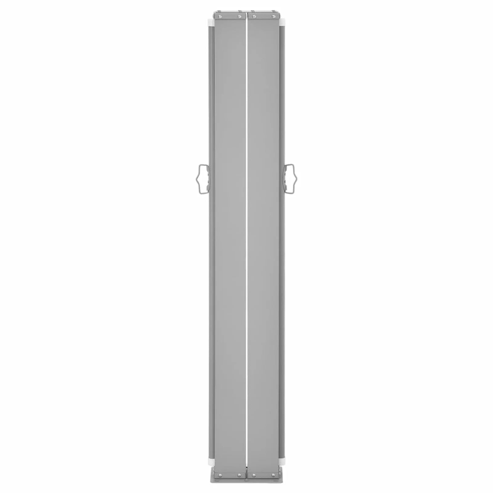 Retractable Side Awning Patio Screen Fence Outdoor Divider Fencing Steel Frame Polyester Windscreen Anthracite 55.1 x 393.7 Inches H5031
